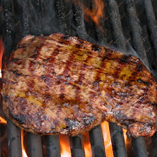 Grilled Flank Steak with Garlic & Rosemary