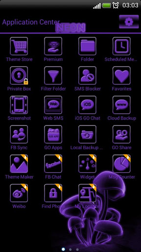 免費下載個人化APP|Purple neon theme GO SMS Pro app開箱文|APP開箱王