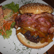 Grilled Bacon-Jarlsberg Cheeseburgers