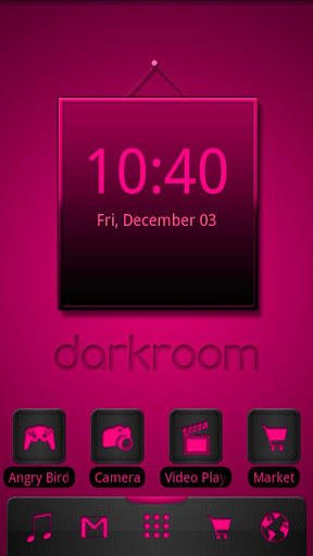 ADW Theme Darkroom Pink