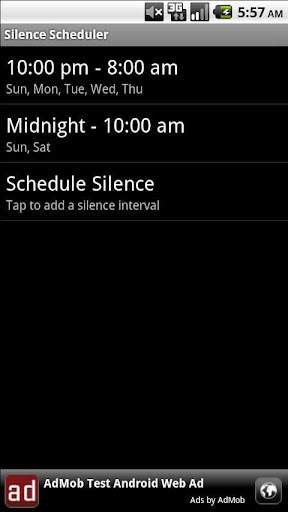 Silence Scheduler