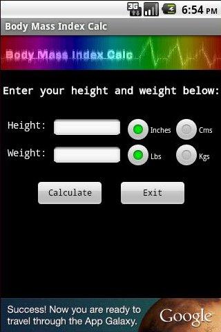 Body Mass Index Calc