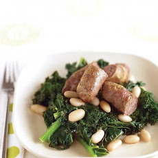Sausages with Kale and White Beans