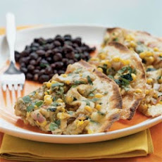 Chicken and Summer Vegetable Tostadas