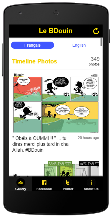 Android application Le BDouin (MuslimShow) screenshort