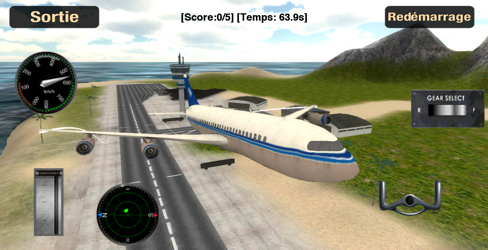 Android application Flight Simulator: Fly Plane 3D screenshort