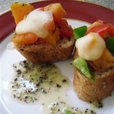 Papaya Bruschetta