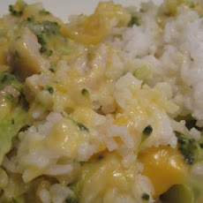Chicken Broccoli Rice and Cheese Casserole
