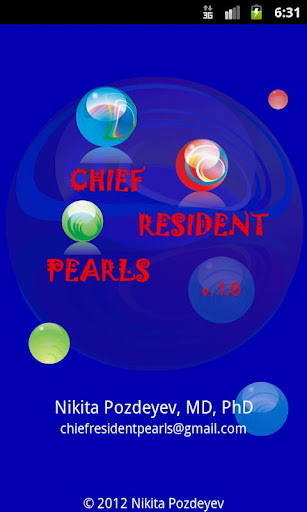 Chief Resident Pearls