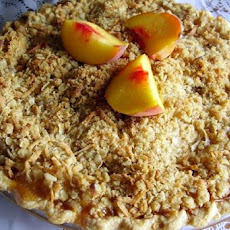Peach Pie With Coconut Streusel