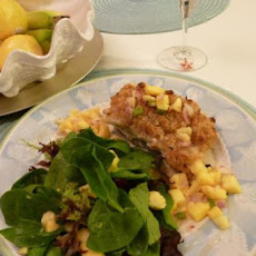 Coconut Macadamia Encrusted Halibut