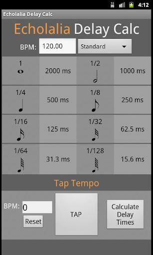 免費下載音樂APP|Echolalia Delay Calc app開箱文|APP開箱王