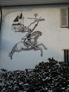 Wall Painting of a Knight