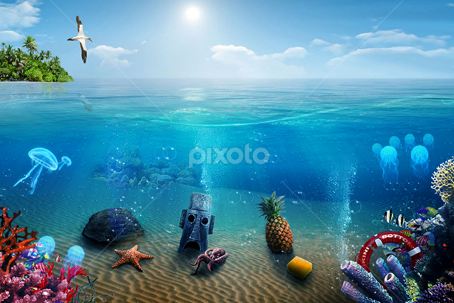 Bikini Bottom | Places | Digital Art | Pixoto