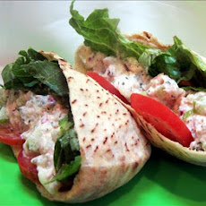 Dill Salmon Pita Pockets