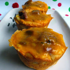 Barbeque Beef in Biscuit Baskets