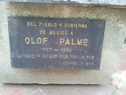 Placa En Honor A Olof Palme