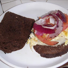 Grumpy Joe's Breakfast Burger... on the Grillet.
