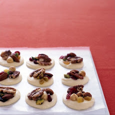 White-Chocolate Clusters with Fruit and Nuts