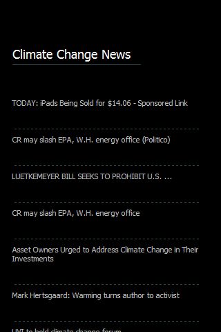 Climate Change News