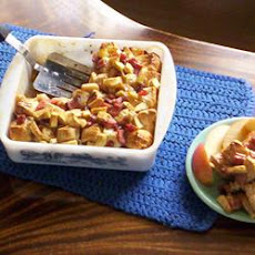 Warm Maple, Ham and Apple Coffeecake