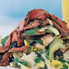 Tagliata and Mushroom-Celery Salad