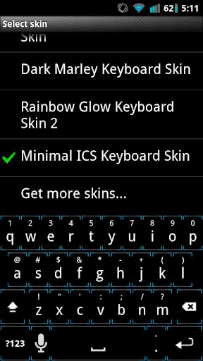 ICS Minimal Keyboard Skin
