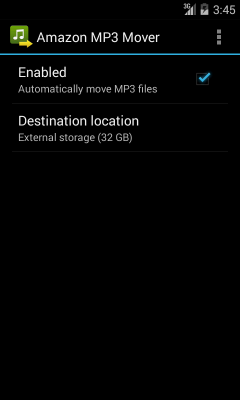 Android application MP3 Mover for Amazon Music screenshort