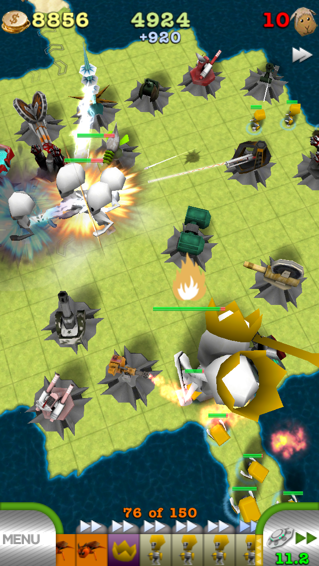 Android application TowerMadness: 3D Tower Defense screenshort