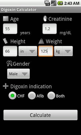 Digoxin Calculator