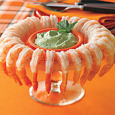Shrimp Cocktail with Green Goblin Dressing