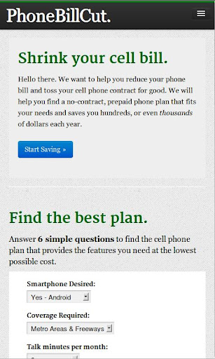 Phone Bill Cut