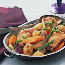 Rabbit, Carrot, Leek, and Green Bean Ragoût
