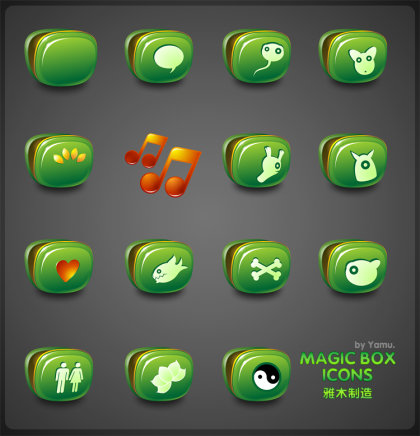 15 Magic Box Icons by Yamu