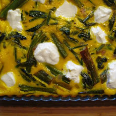 Wild Pokeweed and Field Garlic Rustic Tart