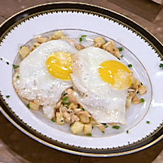 Smoked Salmon Hash with Sunny Side Up Eggs