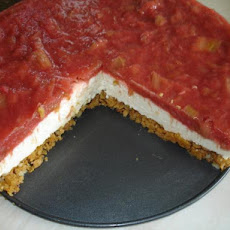 Rhubarb and Ginger Cheesecake (Low Carb and Gluten Free)