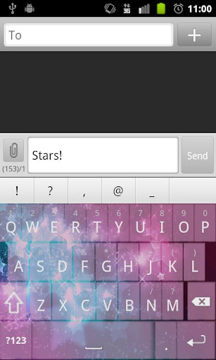 Dazzling Stars Keyboard Skin