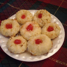 Coconut-Cherry Chews