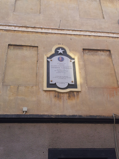 Targa commemorativa a Garibaldi
