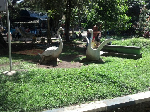 Twin Swan Statue