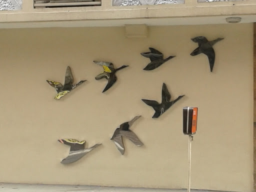 Friedenshaus Birds in Flight Mural