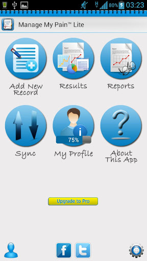 manage-my-pain-lite for android screenshot