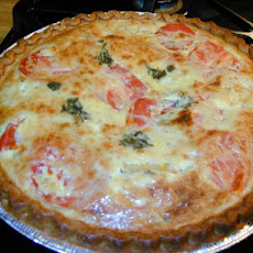 Tomato, Basil, Yogurt Tart