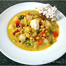 Popcorn Soup (Roasted Corn Chowder)