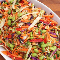Asian Slaw with Ginger-Peanut Dressing