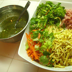 Korean cold noodle salad