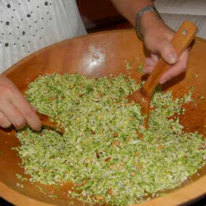 Raw Brussel Sprout Salad