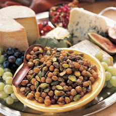 Spicy Toasted Garbanzo Beans and Pistachios
