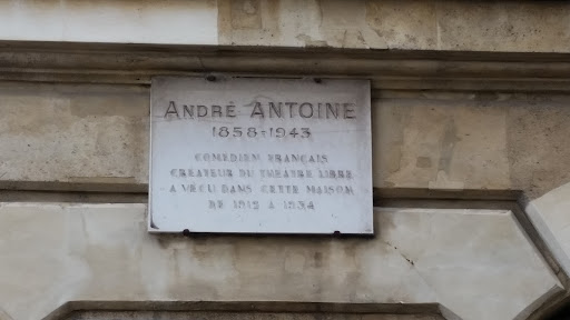Plaque Andre Antoine